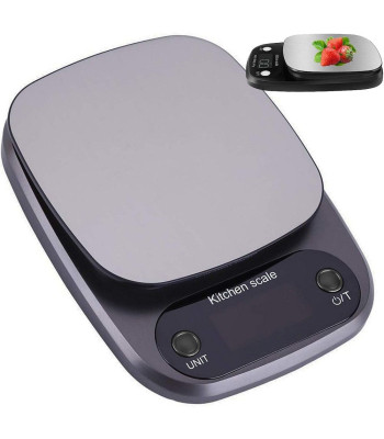 Elektroniskie virtuves svari ar LCD displeju, precizitāte 0,1 g, līdz 3 kg