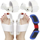 Hallux valgus korekcijas ortožu komplekts ar pēdu paplašinātāju (2 ortozes + 1 paplašinātājs)