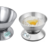 Digitālie virtuves svari ar nerūsējošā tērauda bļodu, sudraba krāsā, 5 kg
