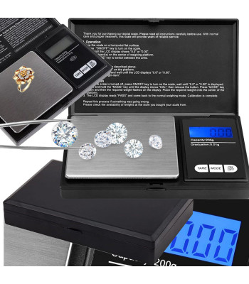 Elektroniskie kabatas juvelieru svari, 200g/0,01g