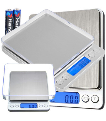 Digitālie juvelieru svari ar LCD displeju, 0,1g precizitāti, 2000g / 2kg