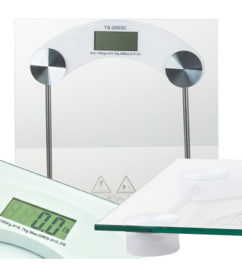 Elektroniskie vannas istabas svari, caurspīdīgi, ar LCD displeju, 180 kg