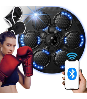 Elektroniskais boksa trenažieris ar Bluetooth un boksa cimdiem, 43 cm