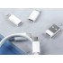Universāls adapteru komplekts tālrunim ar maciņu, USB-C, micro USB, USB-A un Lightning, 5 vienā
