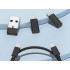 Adapteru komplekts ar SIM kartes izņemšanas adatiņu un maciņu, USB-C, micro USB, USB-A un Lightning, 5-in-1
