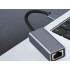 USB-A Ethernet adapteris, LAN tīkla karte ar RJ45, 100 Mb/s