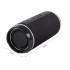Pārnēsājams Bluetooth boombox skaļrunis ar FM radio, USB un AUX, melns, 18cm x 8cm x 8cm
