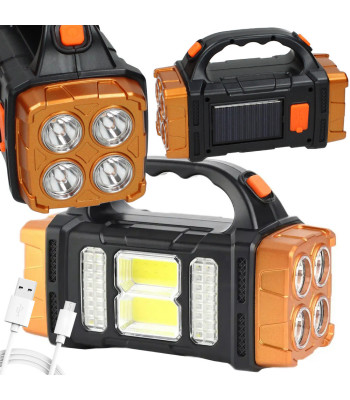 Pārnēsājams saules lukturis LED COB ar powerbank funkciju, HB-2678