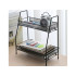 Divu līmeņu virtuves plaukts-organizators garšvielām, loft stilā, melns, 31 × 32,5 × 17 cm