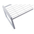Vienlīmeņa metāla plaukts-organizators virtuvei, balts, 51,5 × 21 × 18,5 cm
