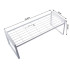 Vienlīmeņa metāla plaukts-organizators virtuvei, balts, 51,5 × 21 × 18,5 cm