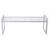 Vienlīmeņa metāla plaukts-organizators virtuvei, balts, 51,5 × 21 × 18,5 cm