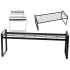 Vienlīmeņa metāla virtuves plaukts-organizators, melns, 51,5 × 18,5 × 21 cm