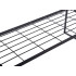 Vienlīmeņa metāla virtuves plaukts-organizators, melns, 51,5 × 18,5 × 21 cm