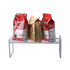 Vienlīmeņa metāla virtuves plaukts-organizators, melns, 51,5 × 18,5 × 21 cm