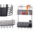 Piekarināms metāla plaukts-organizators virtuvei un vannasistabai, melns, 42 × 26 × 13 cm