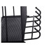 Piekarināms metāla plaukts-organizators virtuvei un vannasistabai, melns, 42 × 26 × 13 cm