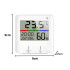 Iekštelpu meteoroloģiskā stacija ar termometru, higrometru, pulksteni un LCD displeju, 9cm x 9cm x 2,5cm