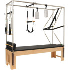 Pilatesa Cadillac Reformer trenažieris, 217 × 70 cm