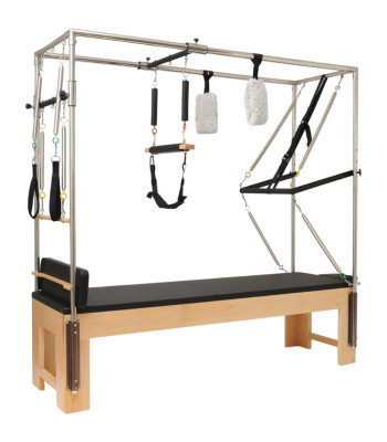Pilatesa Cadillac Reformer trenažieris, 217 × 70 cm