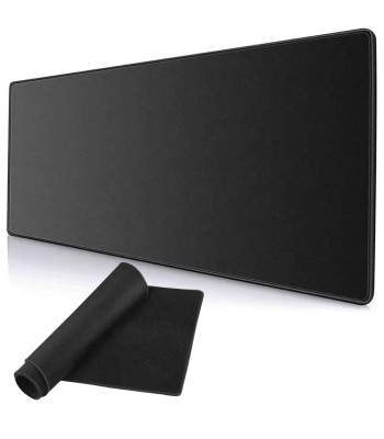 Spēļu peles un tastatūras paliktnis, neslīdošs, melns, XL, 80 × 30 cm