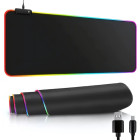 RGB spēļu peles paliktnis ar apgaismojumu un USB, XL, 80x30 cm