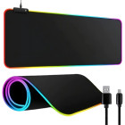 Spēļu peles paliktnis ar RGB apgaismojumu, USB, XXL, 90x40 cm