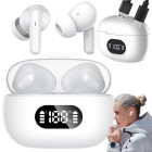 Bezvadu Bluetooth ieliekamās austiņas ar LED uzlādes futrāli un mikrofonu F05
