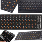 Uzlīmes tastatūrai ar QWERTY un kirilicas rakstzīmēm, 11 × 13 mm