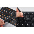 Uzlīmes tastatūrai ar QWERTY un kirilicas rakstzīmēm, 11 × 13 mm