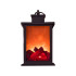 Dekoratīva LED laterna ar kustīgas liesmas efektu, darbojas ar baterijām, 22cm x 14cm x 14cm