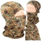 Termoaktīva elpojoša militārā balaklava pixel camo rakstā, universāls izmērs, 36cm x 25cm x 23cm