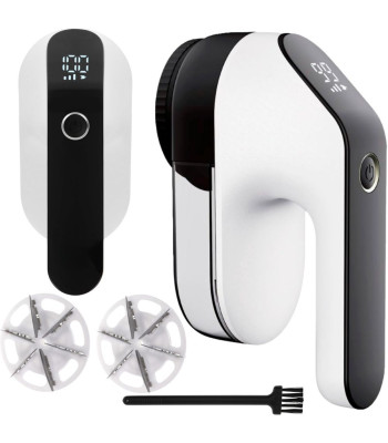 Elektriskais audumu skuveklis džemperiem, apģērbam un polsterējumam ar LCD displeju — lielais modelis