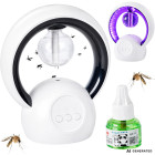 Pretodu atbaidītājs, gaisa mitrinātājs un LED lampa ar USB, 20 × 17 cm, pamatnes diametrs 10,5 cm