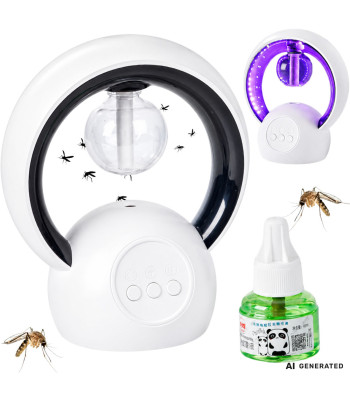 Pretodu atbaidītājs, gaisa mitrinātājs un LED lampa ar USB, 20 × 17 cm, pamatnes diametrs 10,5 cm