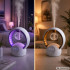 Pretodu atbaidītājs, gaisa mitrinātājs un LED lampa ar USB, 20 × 17 cm, pamatnes diametrs 10,5 cm