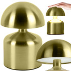 Bezvadu LED naktslampa ar skārienvadību, sēnes formas, 3 gaismas režīmi