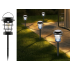 Saules kempinga lampa — dārza laterna ar LED, USB uzlādi un kustības un krēslas sensoru