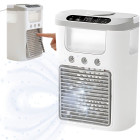 Galda ventilators ar gaisa mitrinātāju, USB, RGB LED, 3 ātrumi