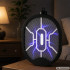 Elektriskais odu un mušu sitamais ar UV lampu, salokāms, melns, 2W1