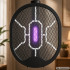 Elektriskais odu un mušu sitamais ar UV lampu, salokāms, melns, 2W1