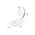 Mēness formas naktslampa ar RGB apgaismojumu, 10 W bezvadu lādētāju, LED un Bluetooth skaļruni, 28 cm x 25 cm x 13 cm