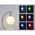 Mēness formas naktslampa ar RGB apgaismojumu, 10 W bezvadu lādētāju, LED un Bluetooth skaļruni, 28 cm x 25 cm x 13 cm