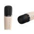 Karaoke komplekts ar 2 bezvadu mikrofoniem, pārnēsājamu Bluetooth skaļruni un RGB LED apgaismojumu, K52