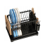 Divlīmeņu trauku žāvētājs ar notekpaplāti un notekreni, 47 cm