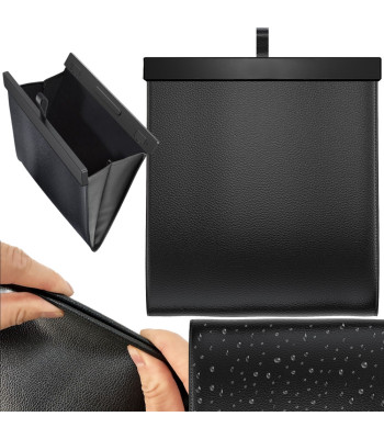Automašīnas atkritumu soma – pie sēdekļa piestiprināma mini tvertne ar 40 maisiņiem, 28cm x 28cm