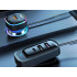 Automašīnas Bluetooth FM raidītājs un ātrās uzlādes adapteris ar 5 USB pieslēgvietām, LCD displeju, 12–24 V