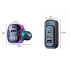 Automašīnas Bluetooth FM raidītājs un ātrās uzlādes adapteris ar 5 USB pieslēgvietām, LCD displeju, 12–24 V