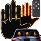 LED žestu signālierīce automašīnas aizmugurējam stiklam ar pulti, 14,5cm x 11,5cm