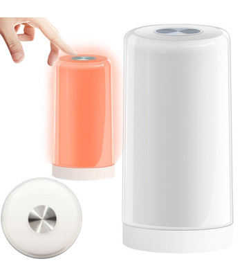 LED naktslampiņa ar skārienvadību, daudzkrāsaina, bezvadu, USB, 14,5cm x 8,5cm